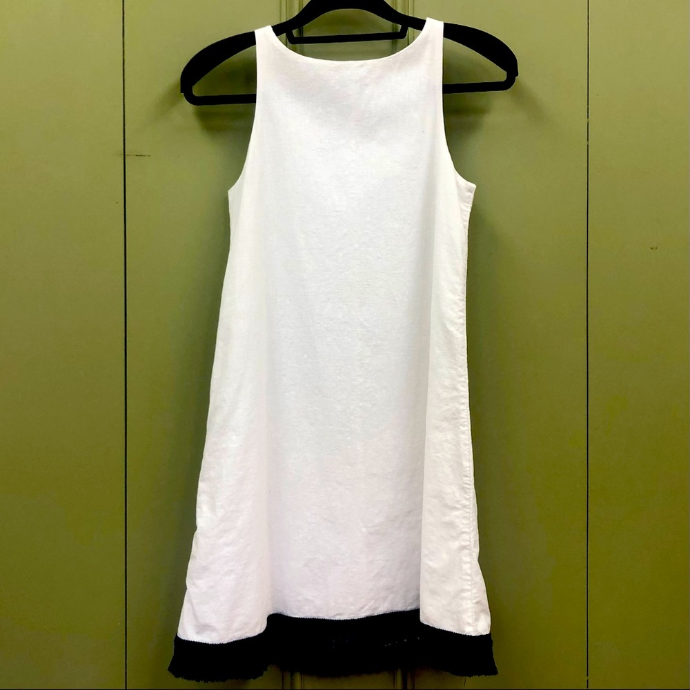 White Haltered Sleeve less Dress